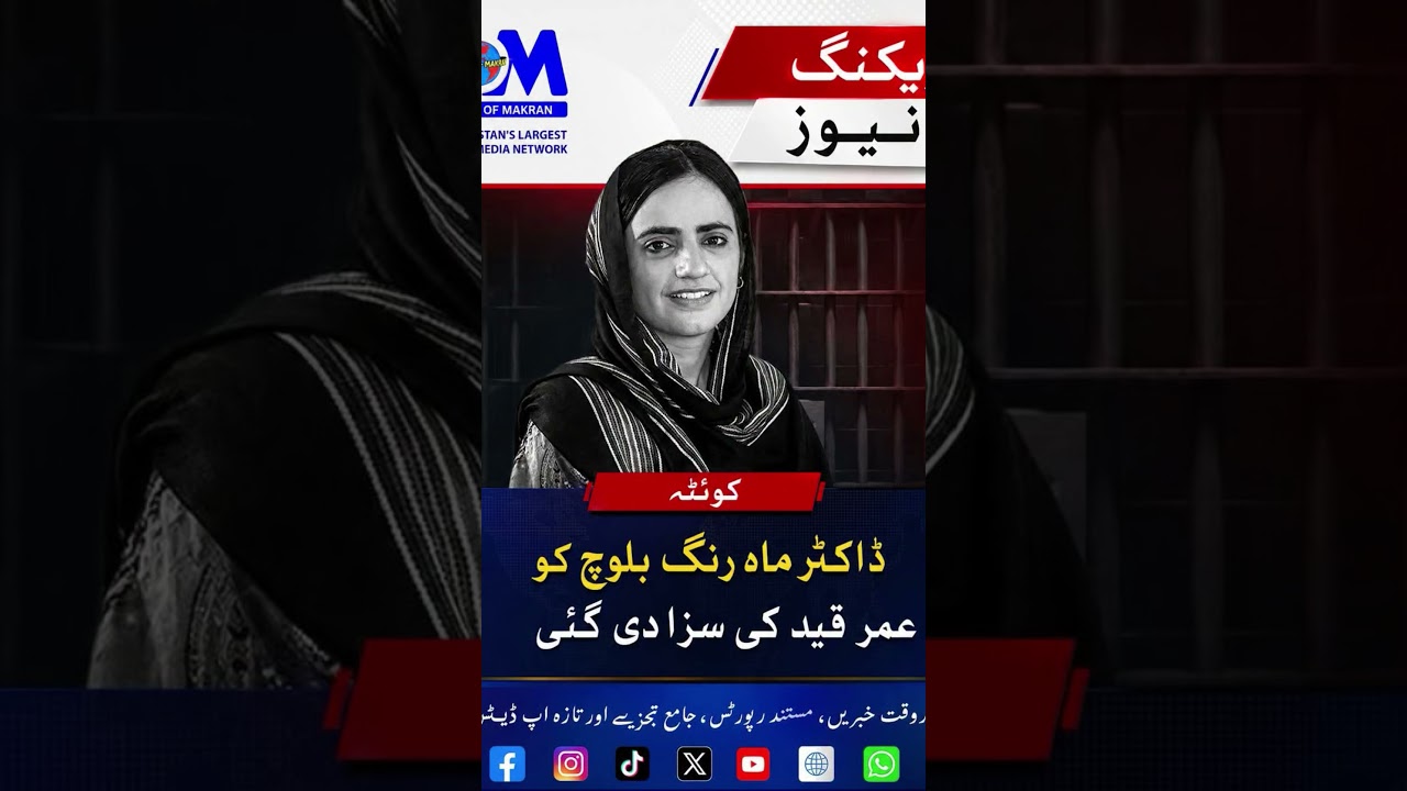 Mahrang Baloch Sentenced to Life Imprisonment | Mahrang Baloch New Update