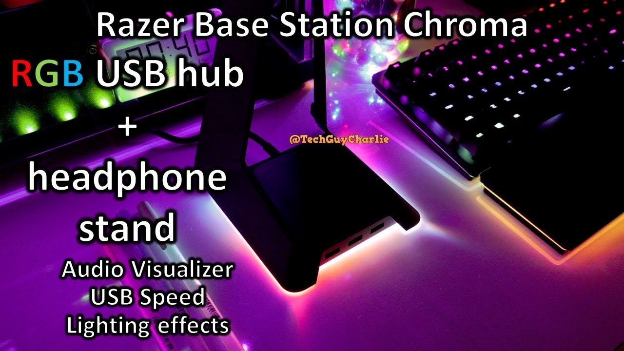 Razer Base Station Chroma — подставка для наушников с RGB-подсветкой/USB-концентратор — моя настр...