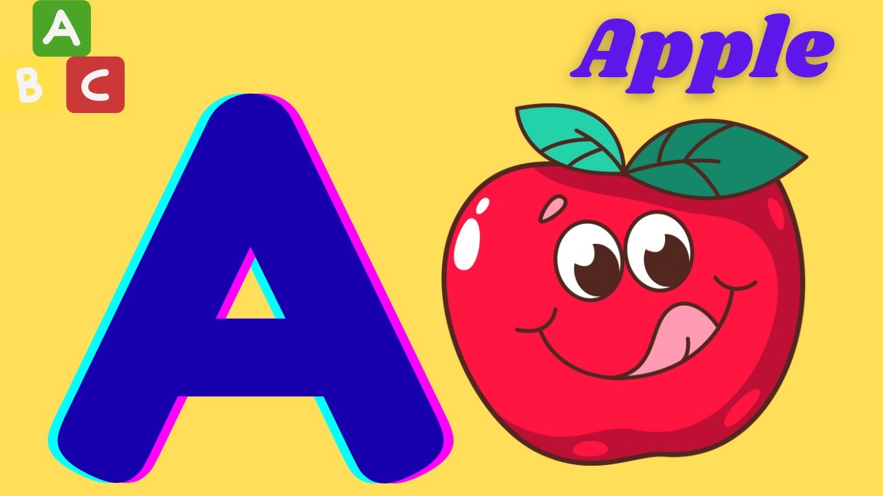 ABC Phonics Song - Toddler Learning Video Songs , A for Apple , Nursery Rhymes , Alphabet song
