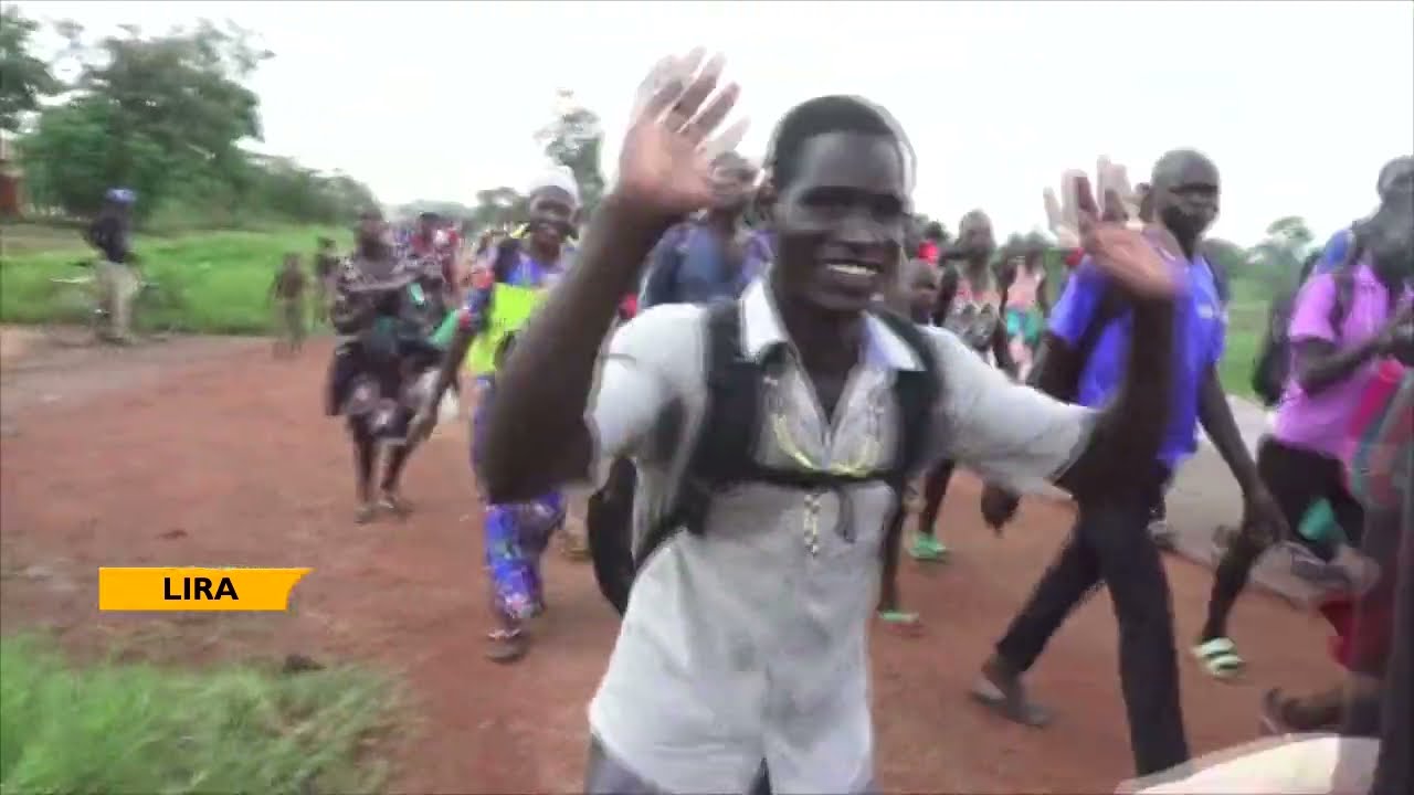810 Pilgrims from Lira Catholic Diocese Walking to Namugongo