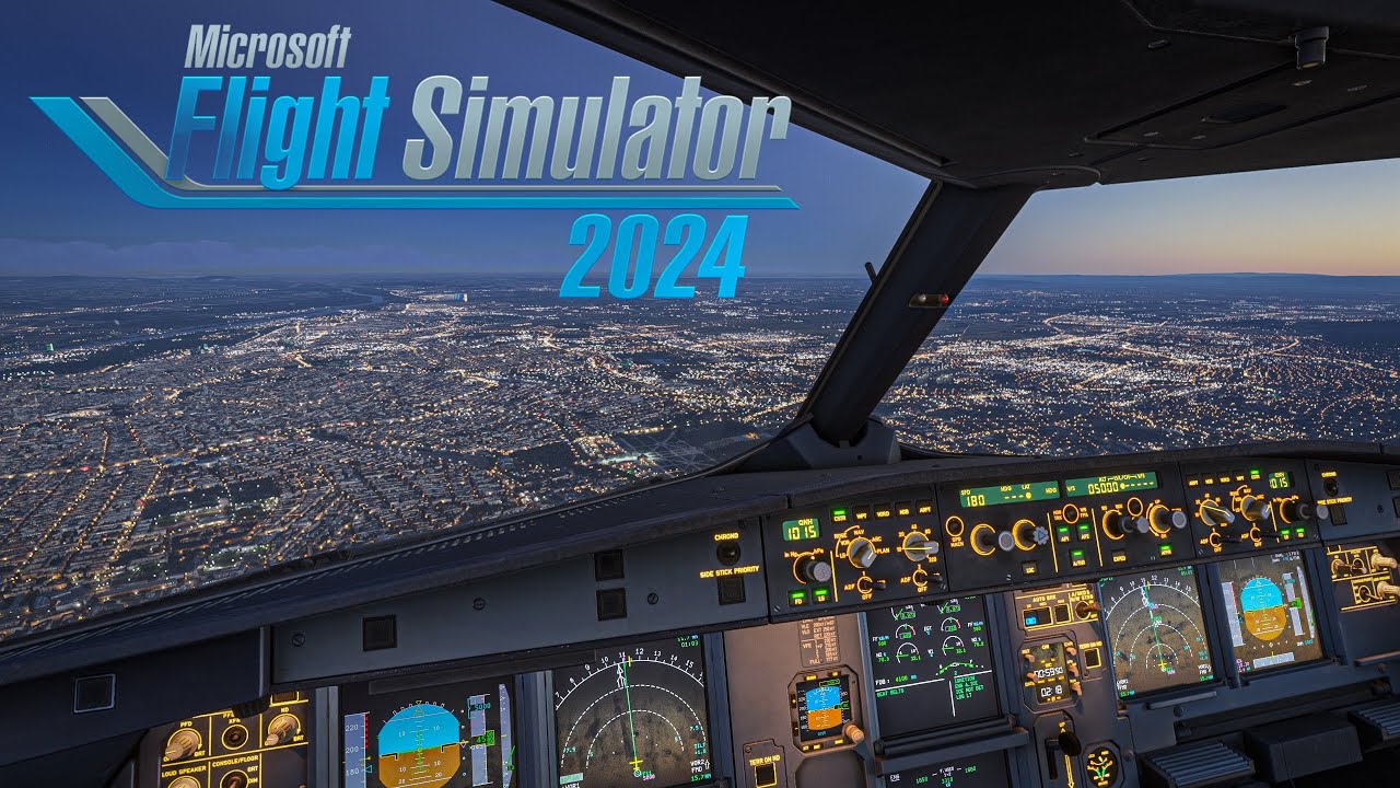 MSFS 2024 | Fenix A320 Sunset Landing | Stunning View Over Vienna | LOWW / VIE