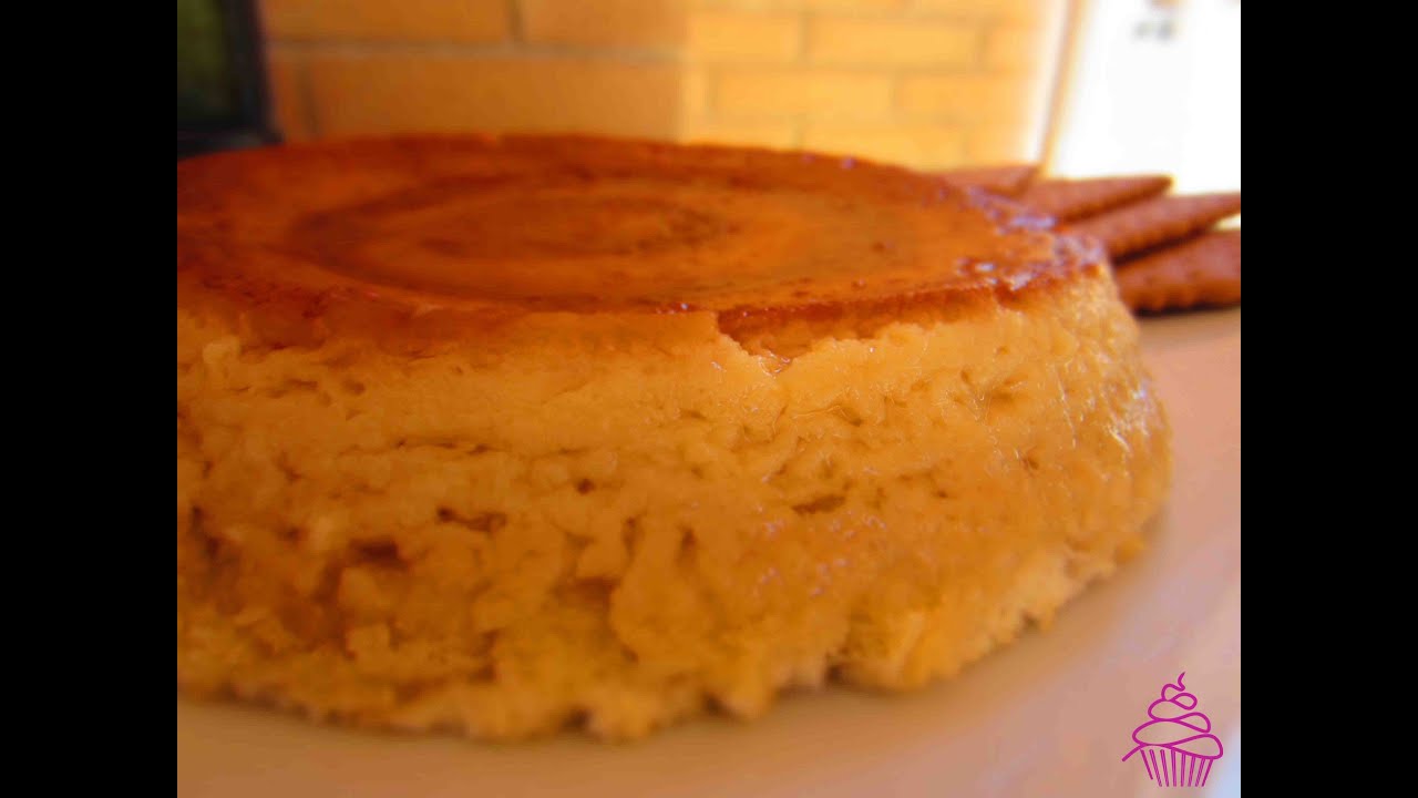 Bizcoflan al microondas. Repostería