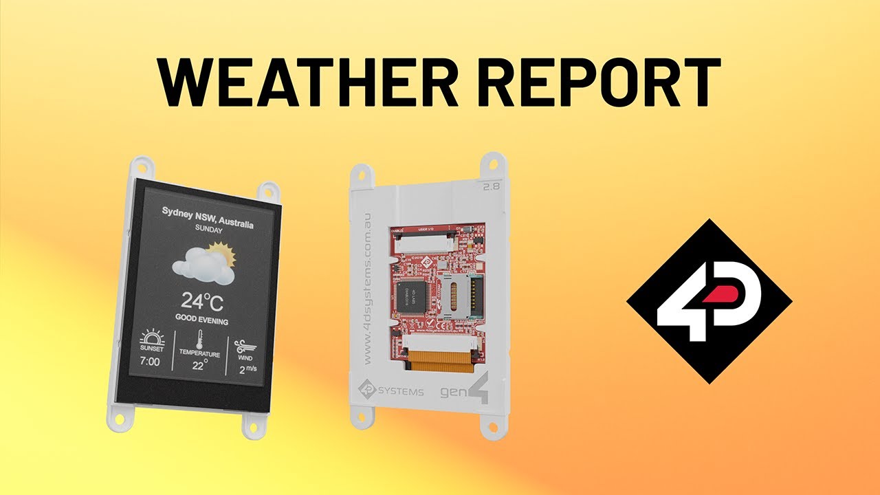 4D Systems Projects - Weather Display