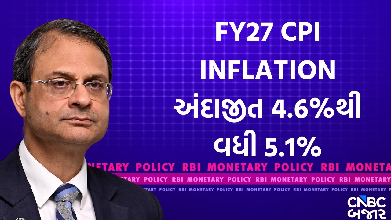 RBI Monetary Policy: FY27 CPI INFLATION અંદાજીત 4.6%થી વધી 5.1% | Repo Rate | Sanjay Malhotra