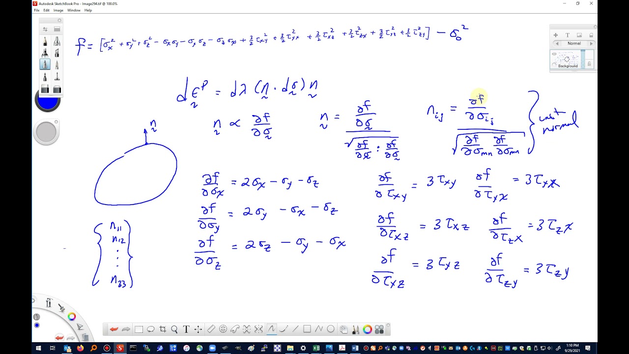2021 Plasticity normality flow rule in regular stress space
