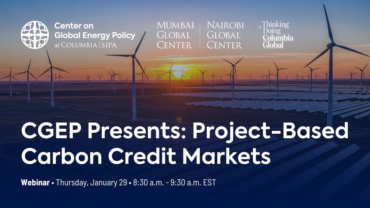 CGEP Presents: Project-Based Carbon Credit Markets Webinar