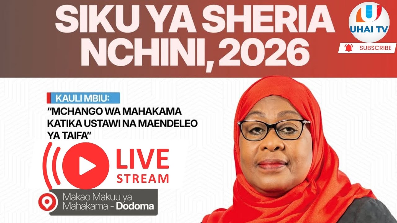 🔴🅻🅸🆅🅴: RAIS SAMIA ANAONGOZA SHEREHE ZA SIKU YA SHERIA NCHINI 2026