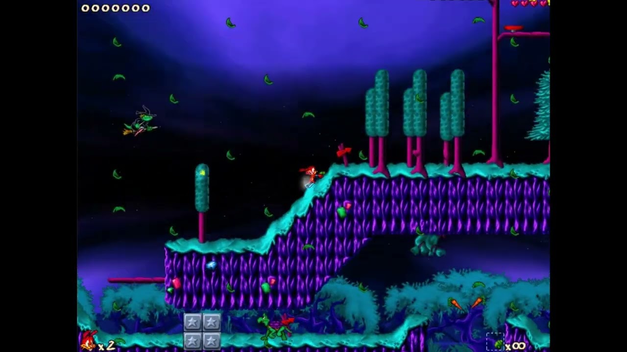 Jazz Jackrabbit 2 - How to defeat the Witch using Spaz