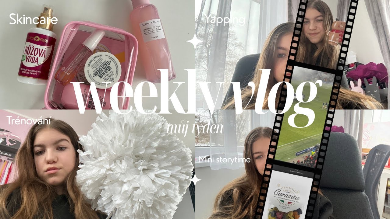 Weekly vlog-skincare, yapping, storytime, fotbal🩷✨