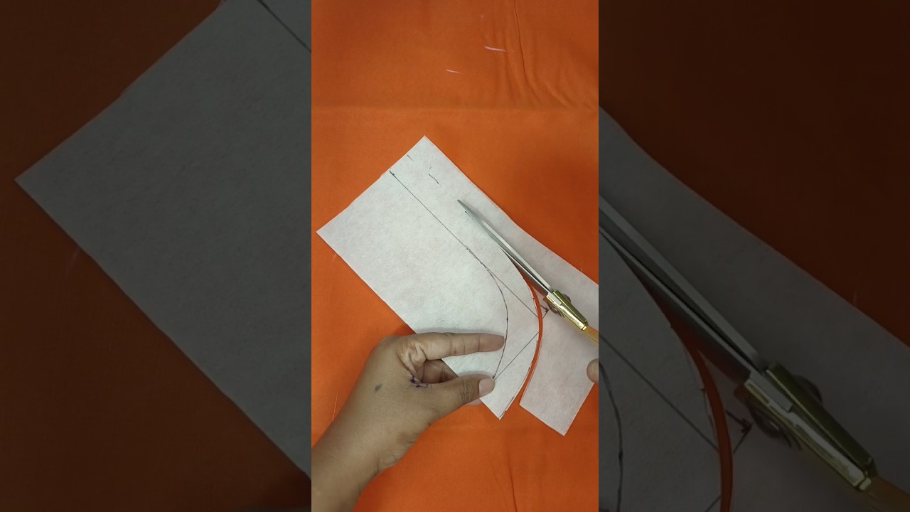 Round neckline cutting..... simple and easy way to cut round neck..