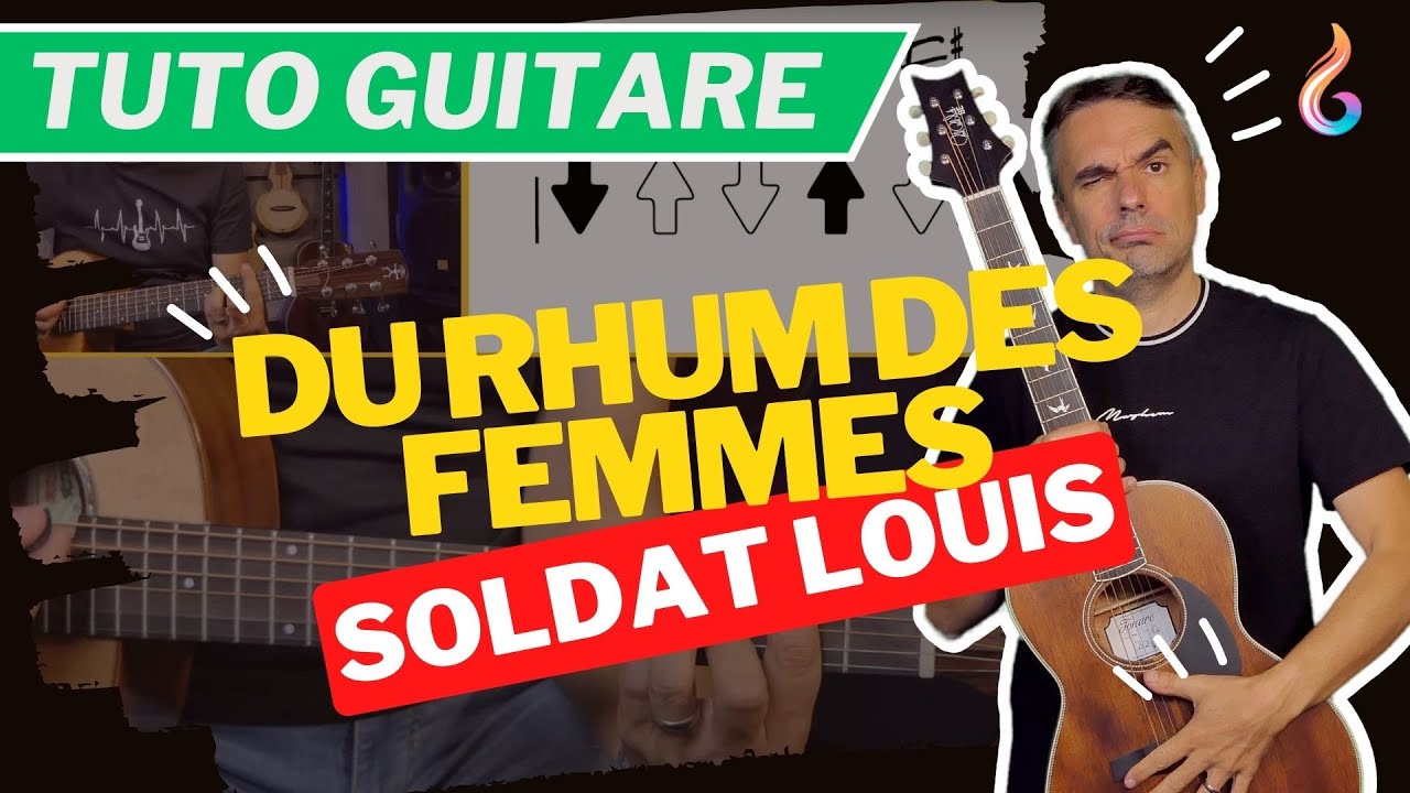 Du rhum des femmes Гитара — Урок для начинающих (Soldat Louis)