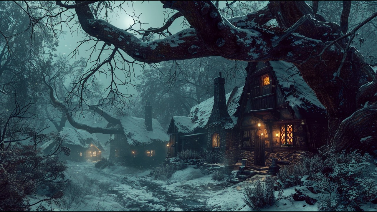 Mystic Celtic Winter Cottages 🔥 Calm & Focused 🌊 Soft Ambient Music for Study and Work