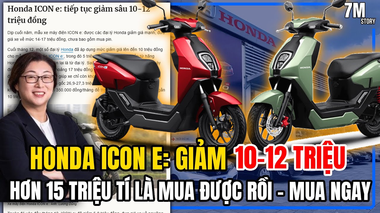 HONDA ICON E: TIẾP TỤC GIẢM SÂU 10-12 TRIỆU - CÓ HƠN 15 TRIỆU TÍ LÀ MUA ĐƯỢC RỒI