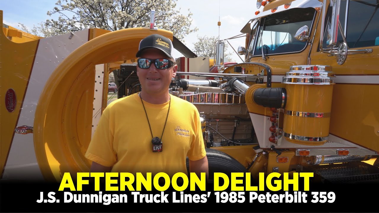 [ 4K ] J.S. Dunnigan Truck Lines' 1985 Peterbilt 359