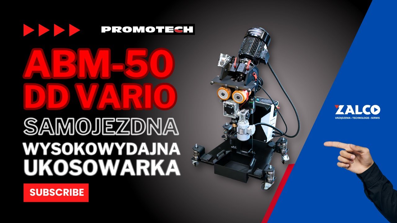 ABM-50 DD VARIO - wysokowydajna samojezdna ukosowarka do blach