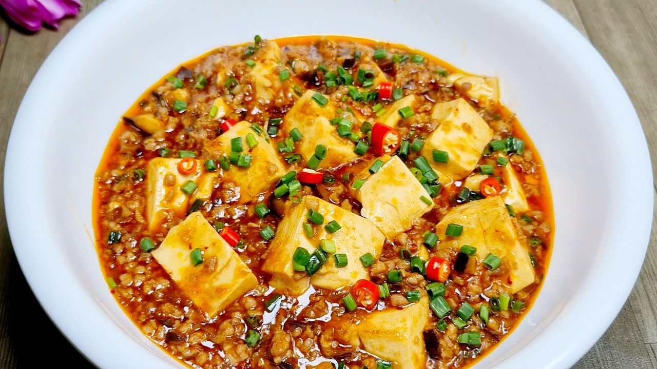 Cách làm ĐẬU HŨ TỨ XUYÊN , Đậu hũ sốt thịt bằm thơm ngon - Tú Lê Miền Tây