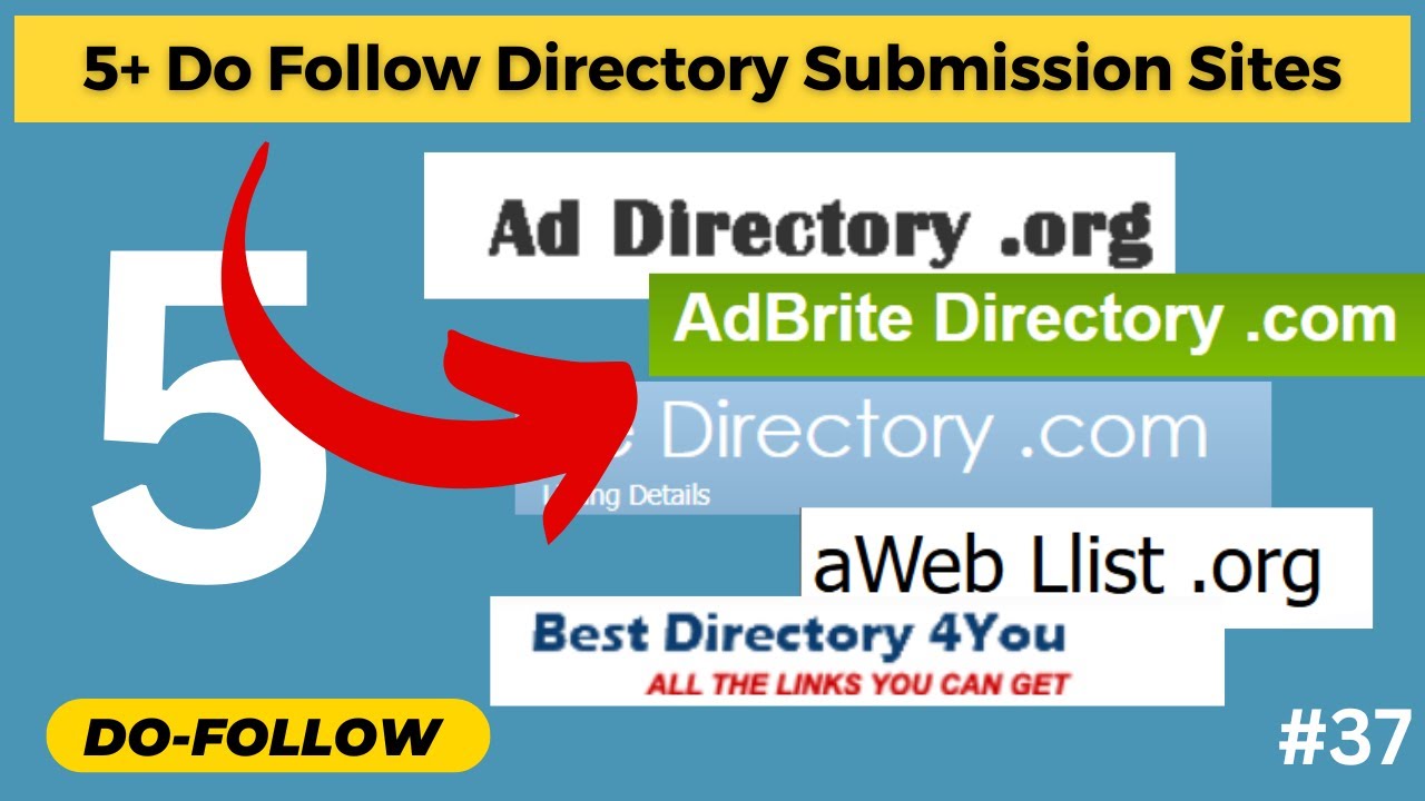 5+ Do Follow Directory Submission Backlinks | How to Create Do Follow Backlinks