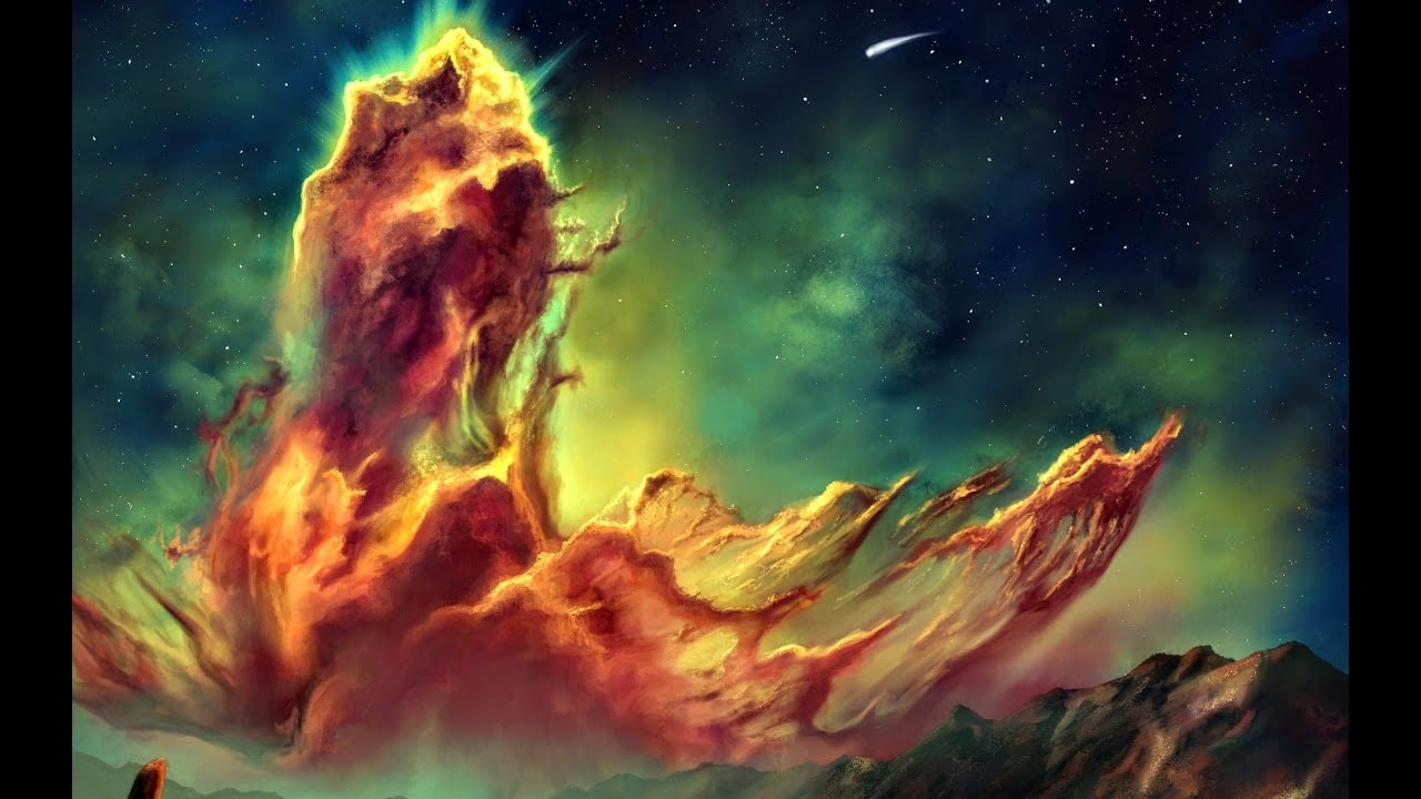 Space Nebula Digital Speedpaint Krita Tutorial