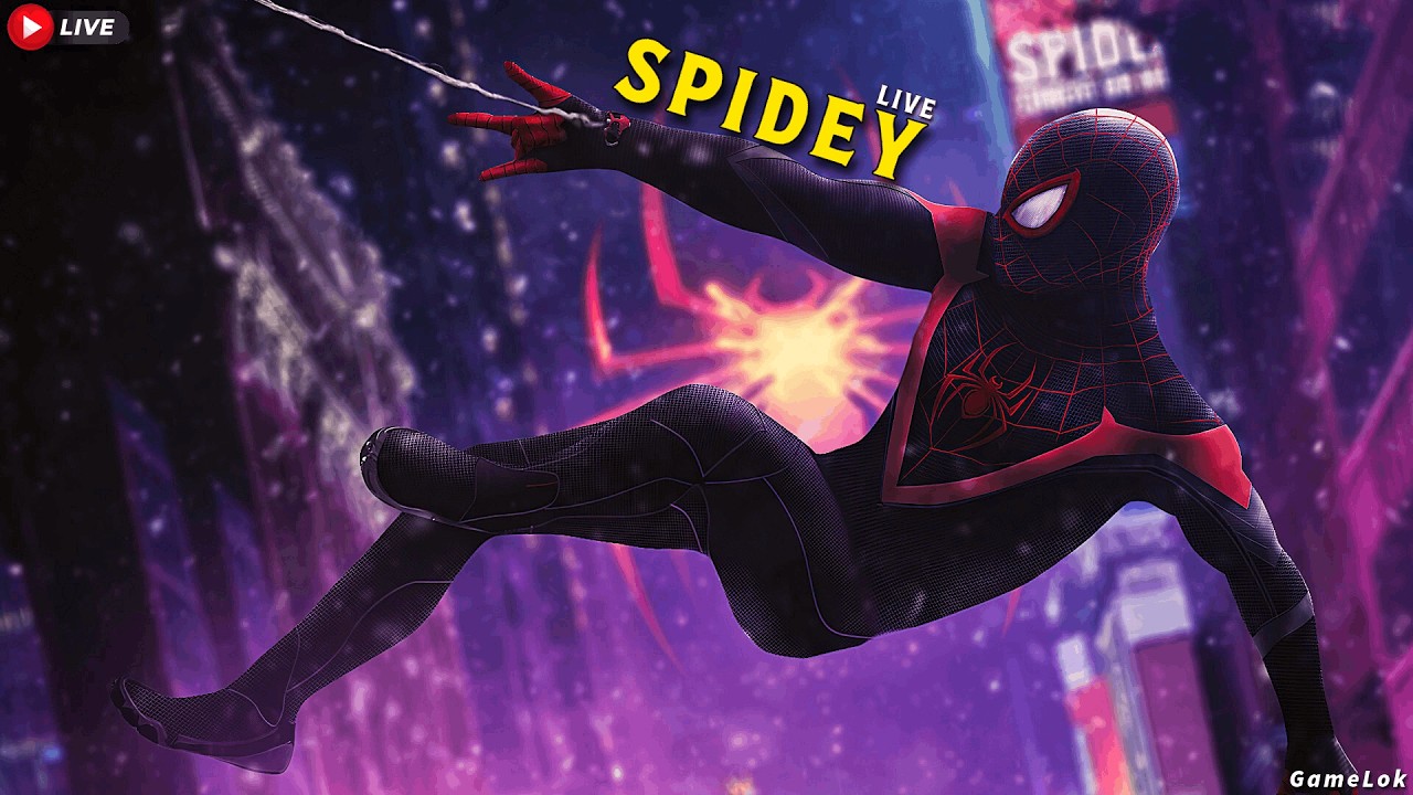 GameLok LIVE - Spider-Man Miles Morales Day 1 – Playing Until the FINAL BOSS! 🕷️🔥