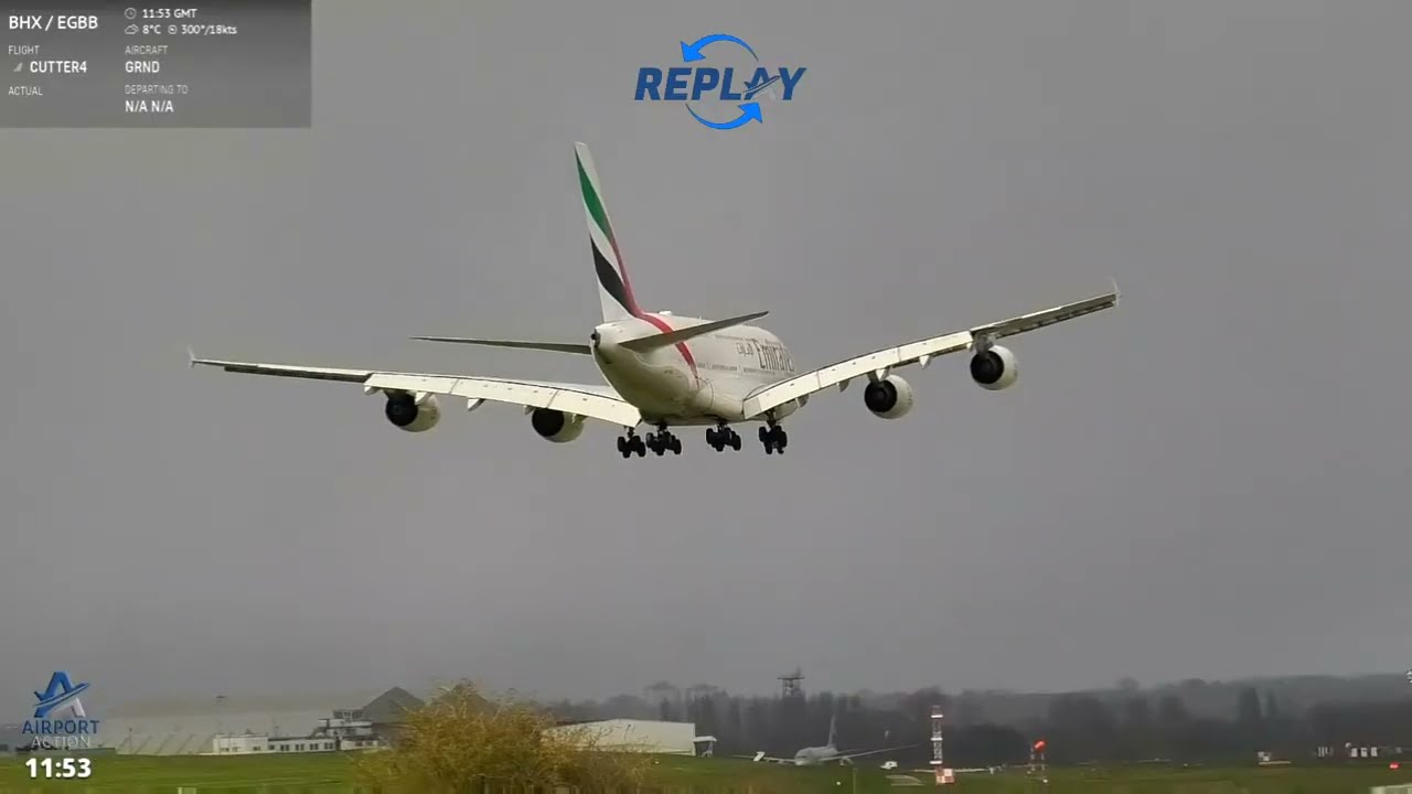 Birmingham Airport Live ✈️ Windy Plane Spotting 25.03.26