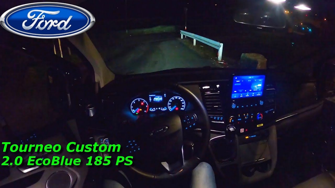 2022 FORD TOURNEO CUSTOM 2.0 ECOBLUE MHEV 185 PS NIGHT POV DRIVE WUERZBURG (60 FPS)