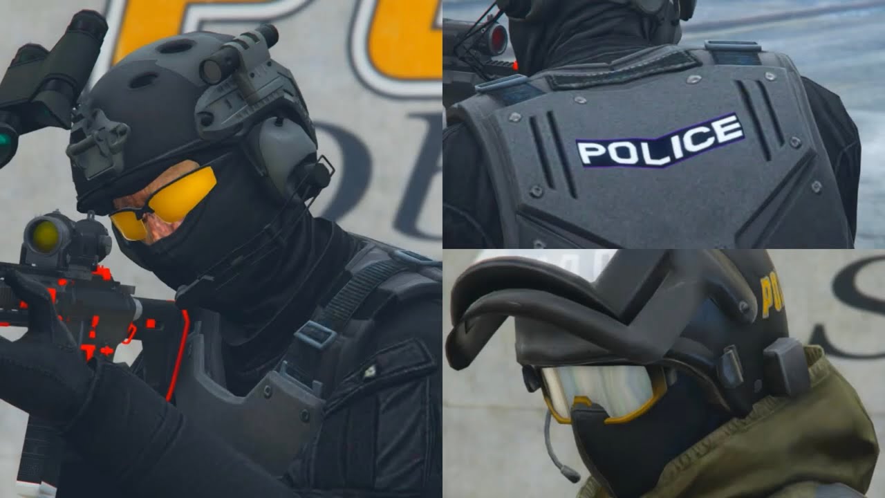 GTA 5 - 6 Police outfits / Special Forces tutorial (SAS, SWAT, SPETSNAZ)