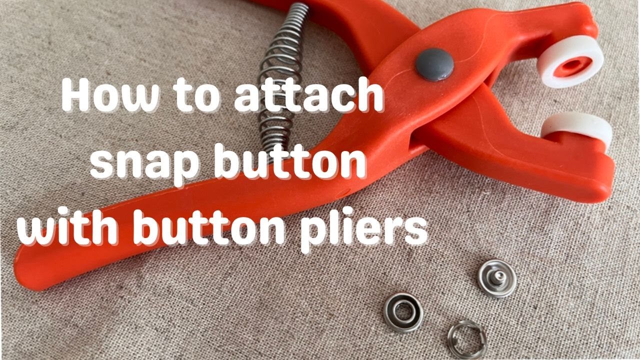 How to attach Snap button with Button Pliers / Cara memasang kancing snap menggunakan tang kancing