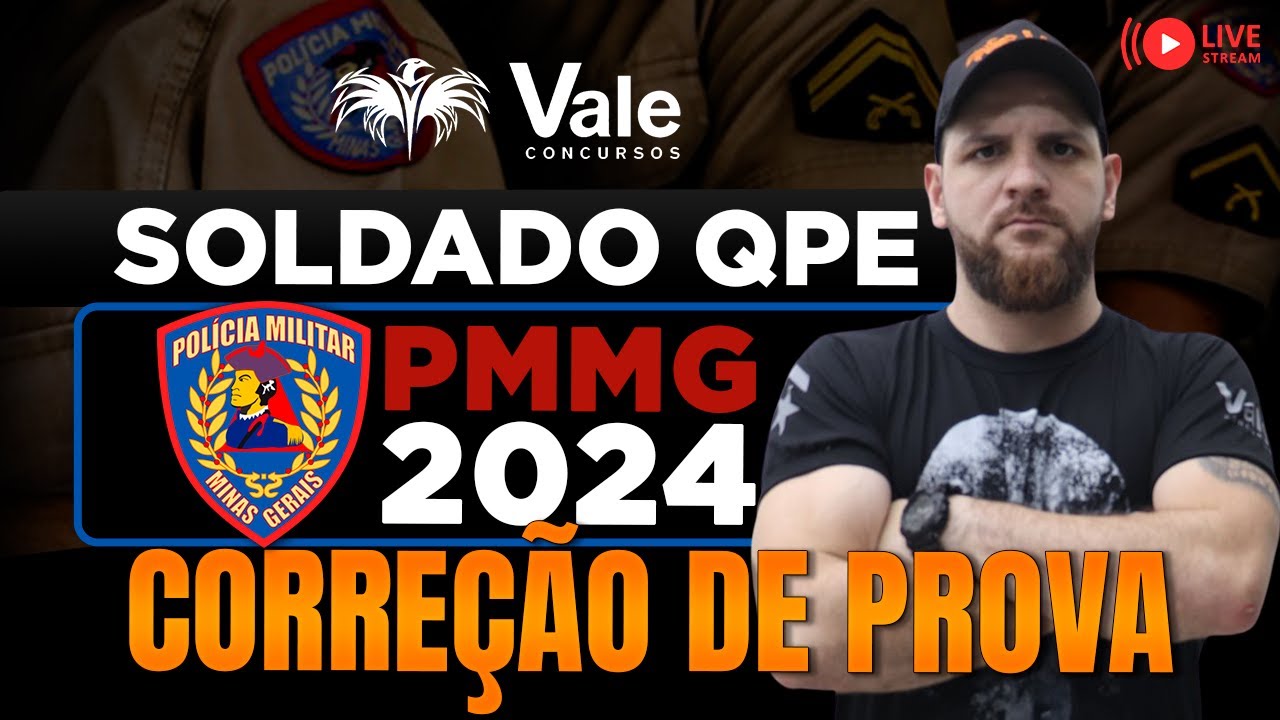 Correção de Prova - Soldado QPE PMMG 2024 - Raciocínio Lógico Matemático | Prof. Dêner Rocha