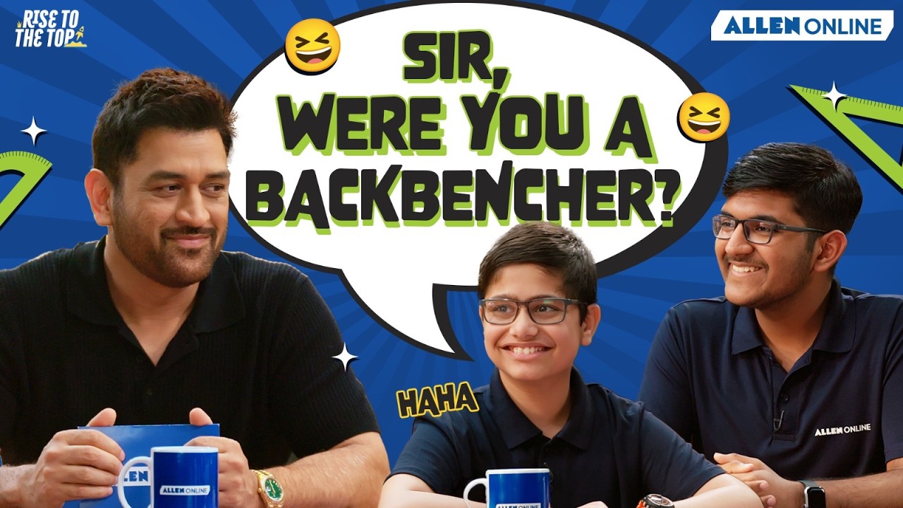 MS Dhoni Teaches Kids The Importance of Questions  | Rise To The Top Episode 2