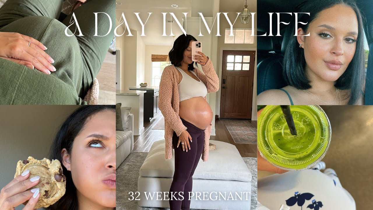 A DAY IN MY LIFE | realistic, grwm + 32 weeks pregnant
