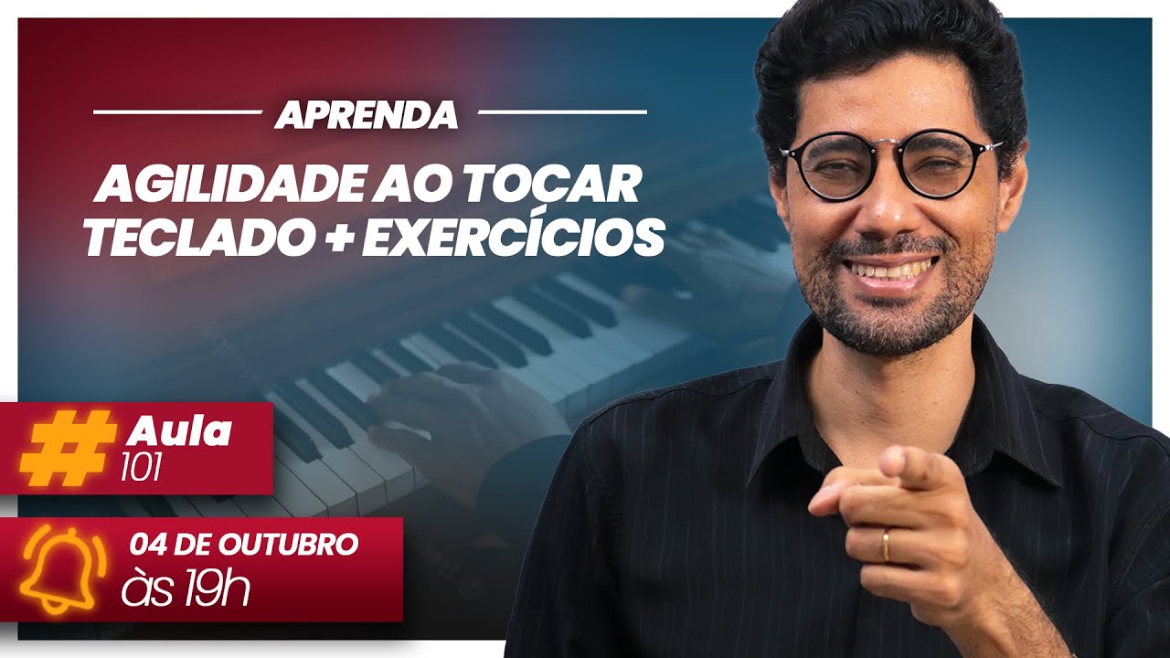 🎹 Agilidade ao tocar Teclado + Exercícios 🔴 Live do Tecladista #101 🎵
