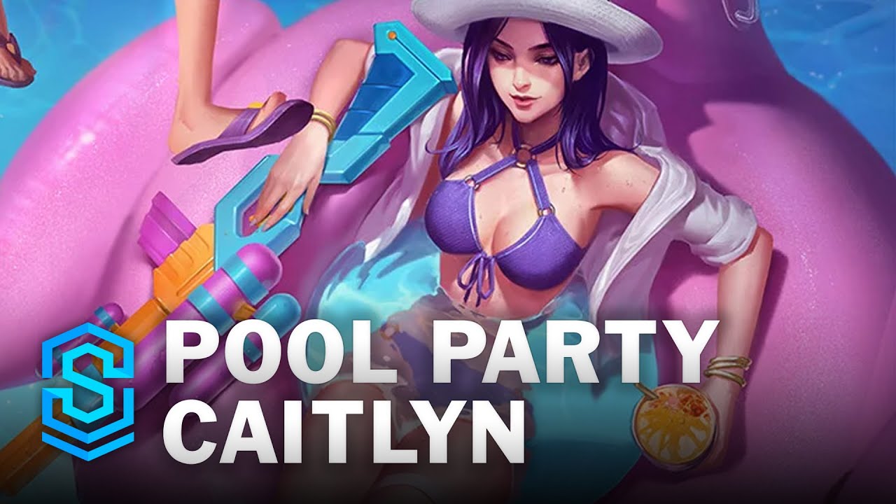 Pool Party Caitlyn (2021 ASU) Skin Spotlight - League of Legends