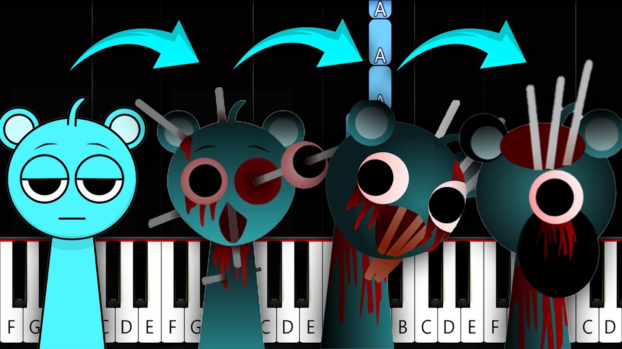 Sky in 4 Phases (Incredibox SPRUNKI) - Piano Tutorial