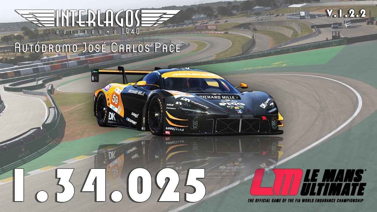 Le Mans Ultimate | Mclaren 720S LMGT3 EVO | Interlagos | 1.34.025 (Hotlap + FREE Setup)