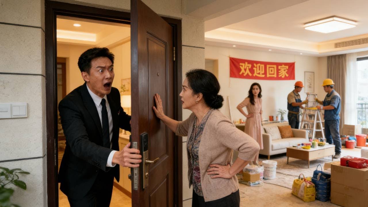 上门女婿生气住公司，三天后丈母娘却不让进门，推开门傻眼了