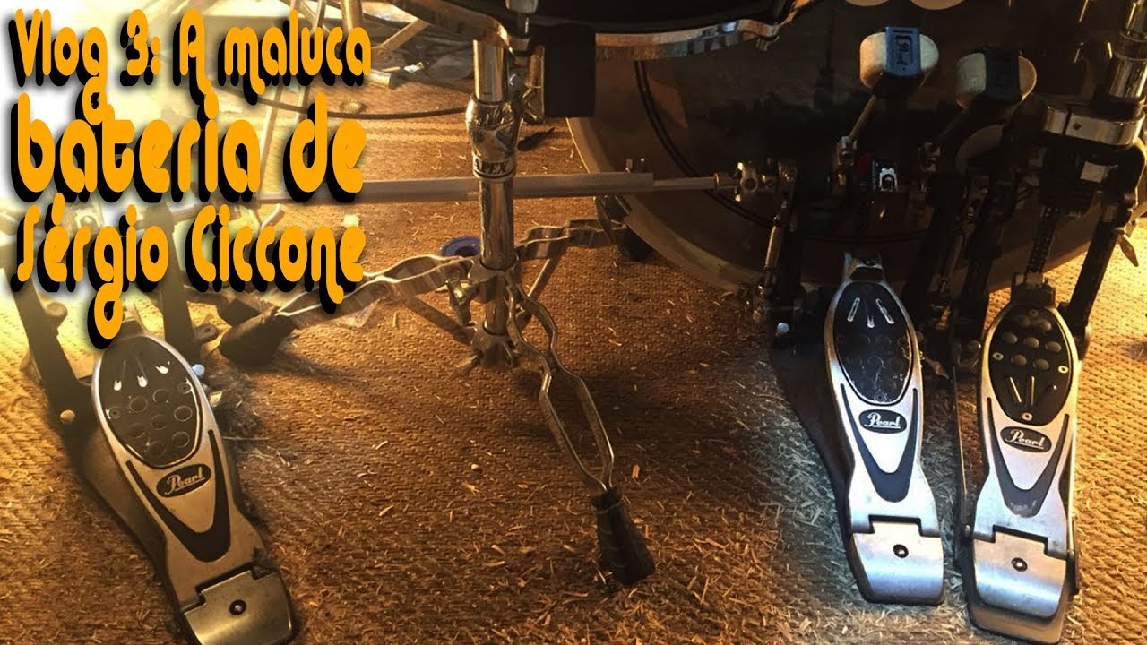 Vlog 3 - A maluca bateria de S&eacute;rgio Ciccone!
