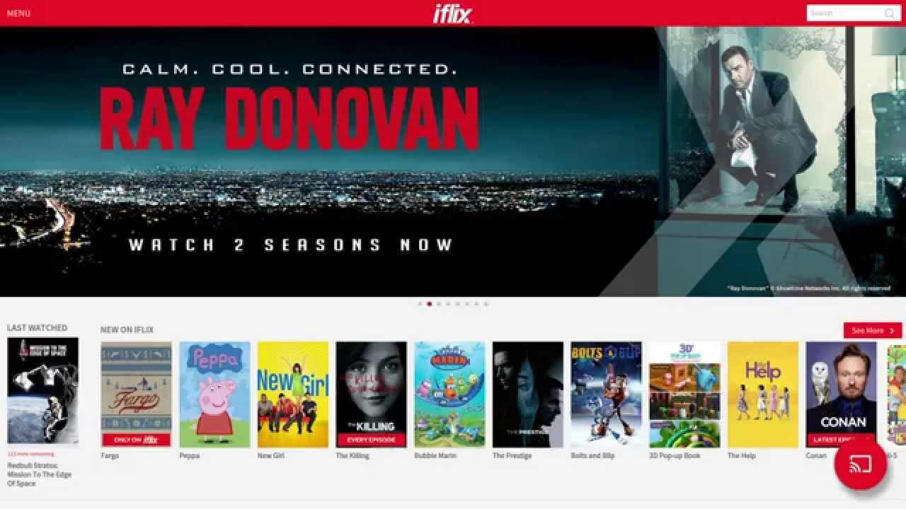 iFlix running on Amazon Fire TV Stick