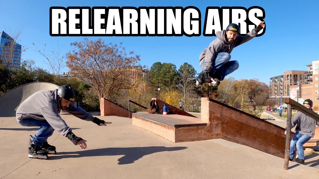 Relearning Airs on Inline Skates // Aggressive Inline Skating