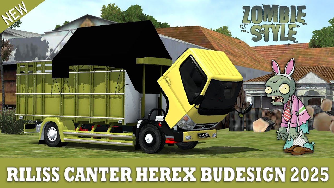 SIZE MOD LEBIH RINGAN LE 🗿RILIS CANTER HEREX ZOMBIE STYLE 2025 BUDESIGN #bussid