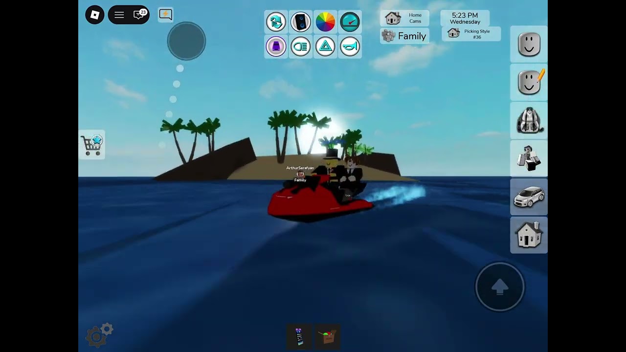 Jumping islands with jet ski’s