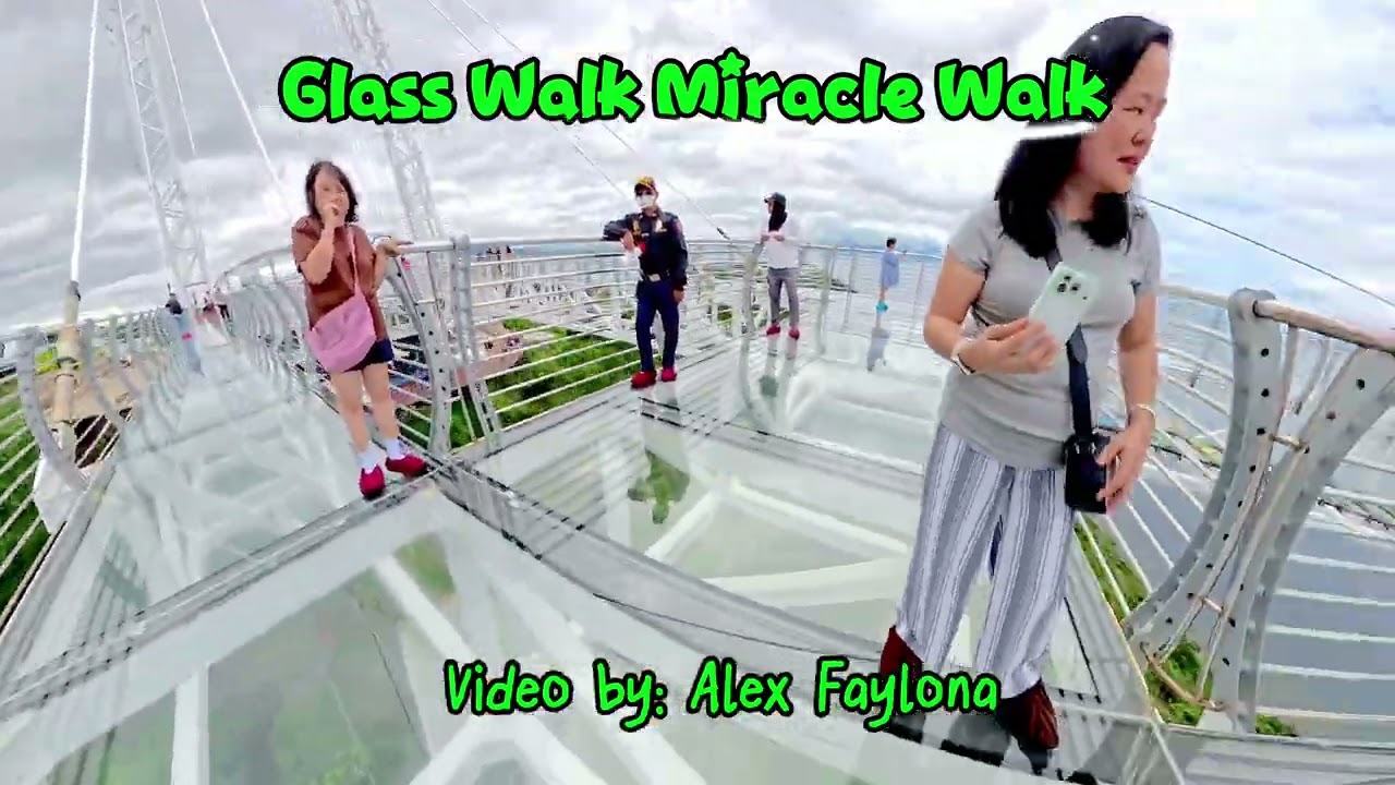 Glass Walk Miracle Walk Batangas City Philippines using Insta360 X5 and DJI Air 3S. 