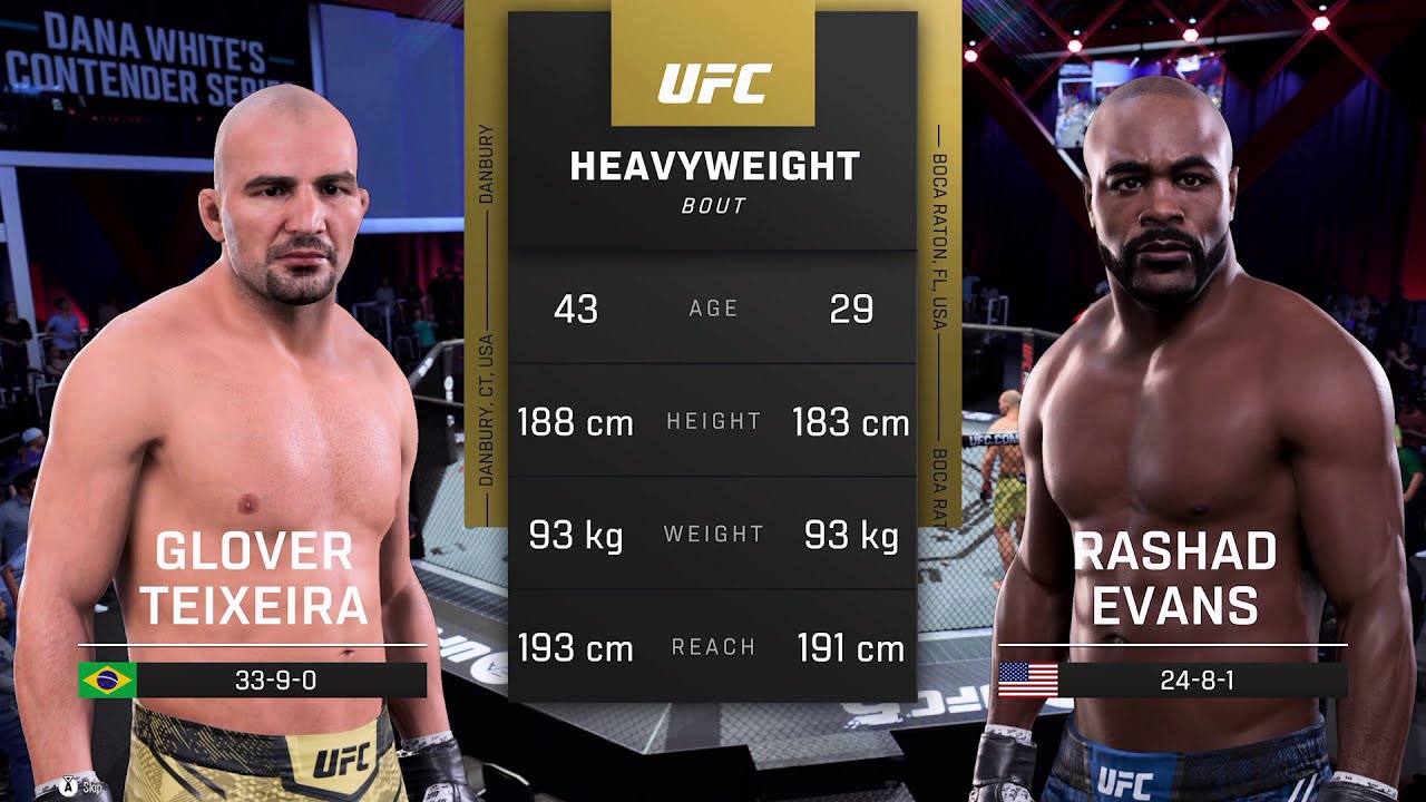 GLOVER TEIXEIRA v RASHAD EVANS / Men's Openweight Tournament Last 256 / UFC 6