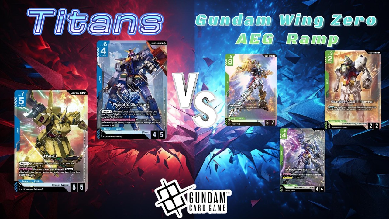 Titans VS Gundam Wing Zero Age Ramp Gundam Card Game GD03
