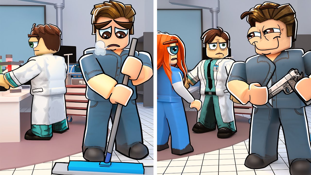 Я стал УБОРЩИКОМ в БОЛЬНИЦЕ ROBLOX... но потом я сделал ЭТО!