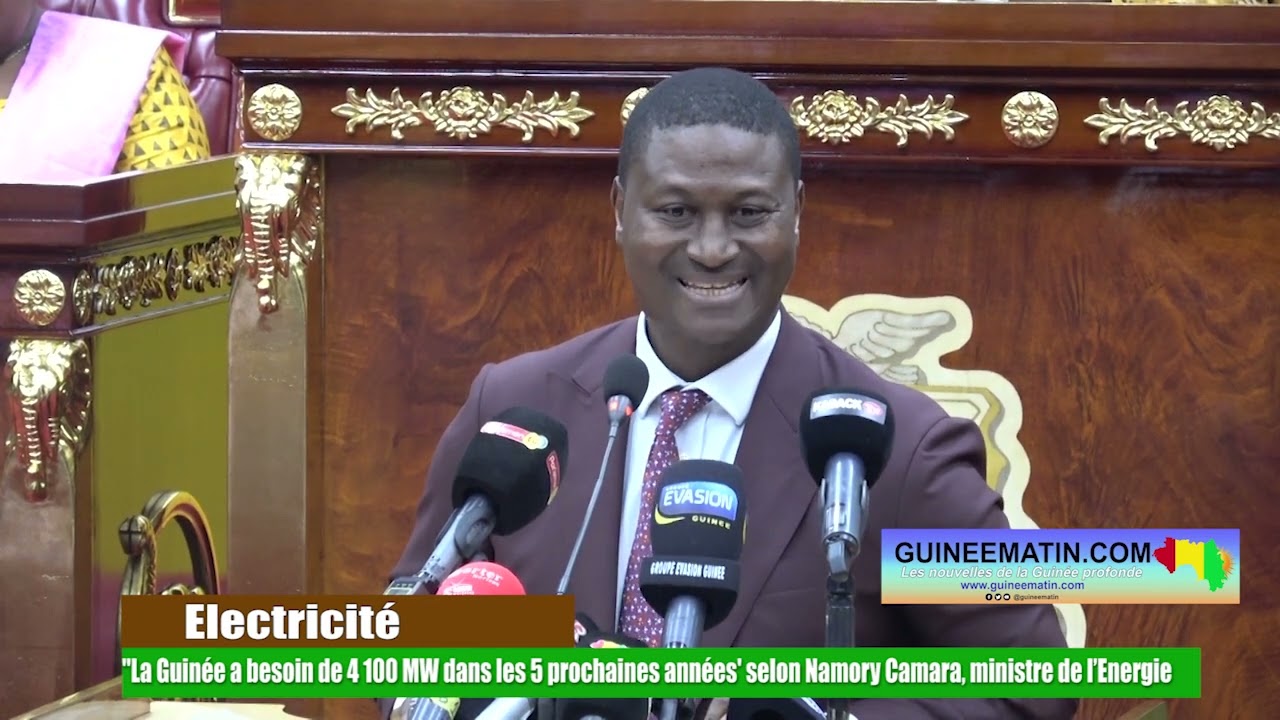 🔴Namory Camara, ministre de l’Energie: la Guinée a besoin de 4 100 MW dans les 5 prochaines années