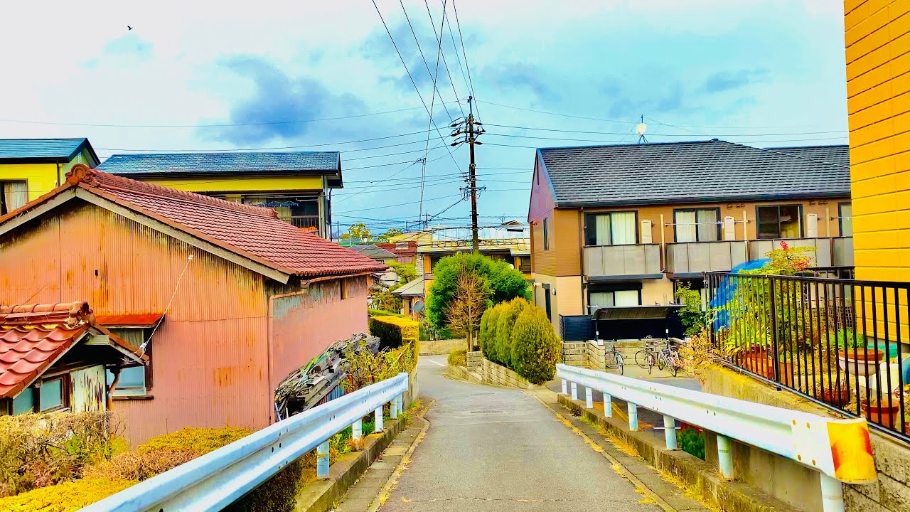 【4K】Modern Japanese Houses / Neighborhood Walking Tour in Japan (Nagakute, Nagoya)