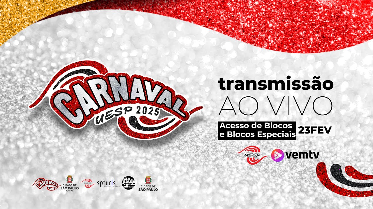 Desfiles Blocos de Fantasia UESP - 23/02/2025 | AO VIVO