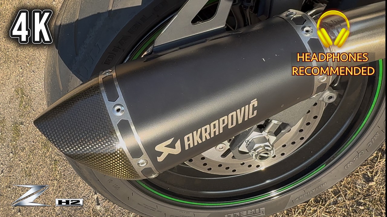 【Z H2】高音質 アクラポビッチマフラー バッフルON vs OFF/Akrapovič Exhaust | Baffle ON vs OFF 🔊⚠️【4K】