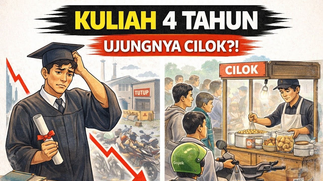 KULIAH 4 TAHUN… UJUNGNYA JUALAN CILOK?! REALITA NEGARA TEPUNG
