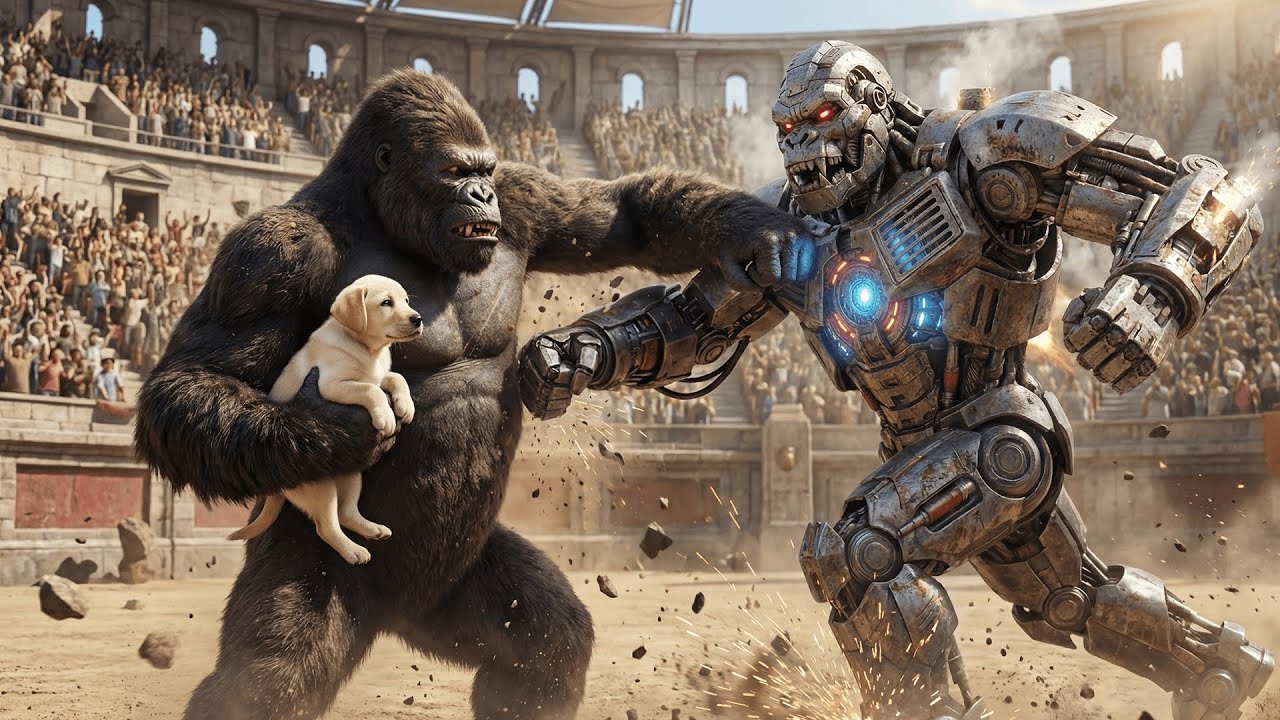 KING KONG VS. GIANT ROBOT: Epic Battle for a Baby Gorilla...
